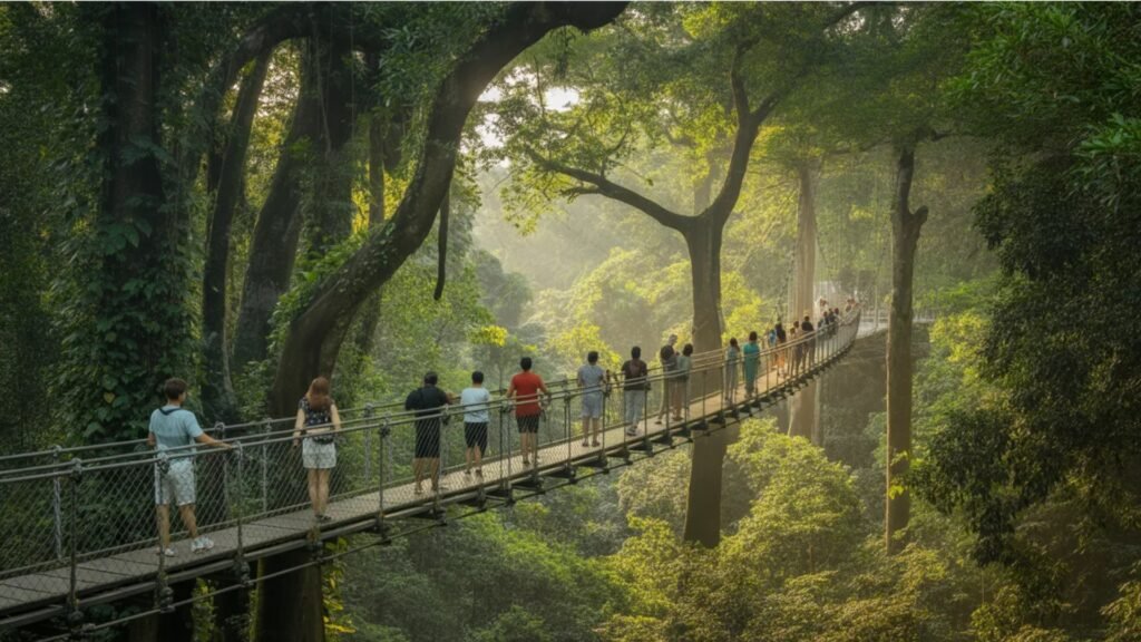 MacRitchie TreeTop Walk Singapore: My Hiking Experience crossing the macritchie treetop walk — the moment everything changes