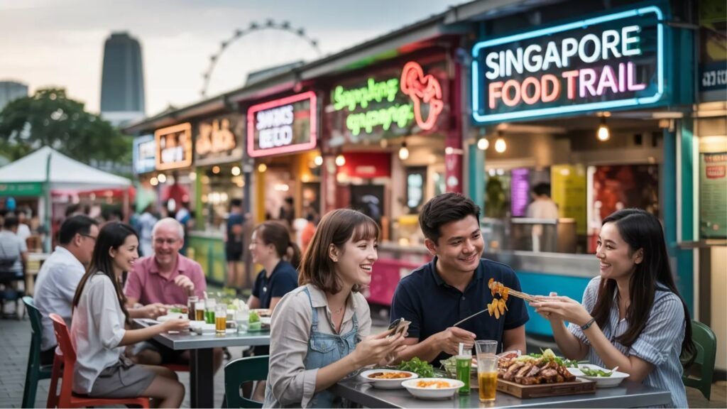what is the singapore food trail at singapore flyer