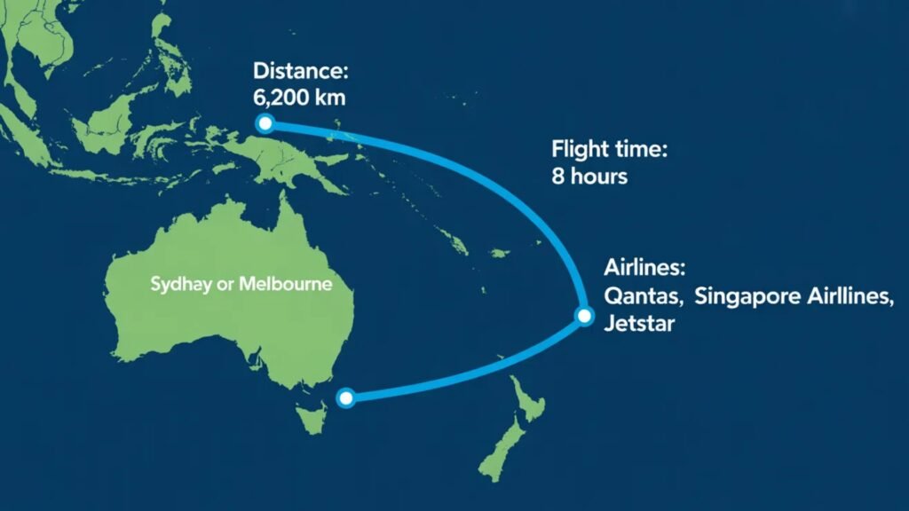 how to travel from australia to singapore — step by step