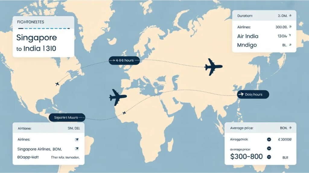 overview of singapore to india flights