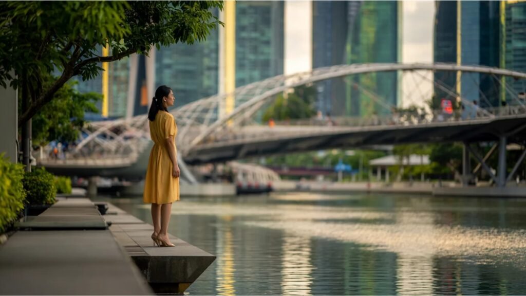 top photo spots near helix bridge