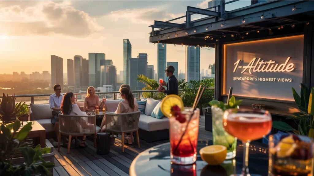 best rooftop bars in singapore with skyline views