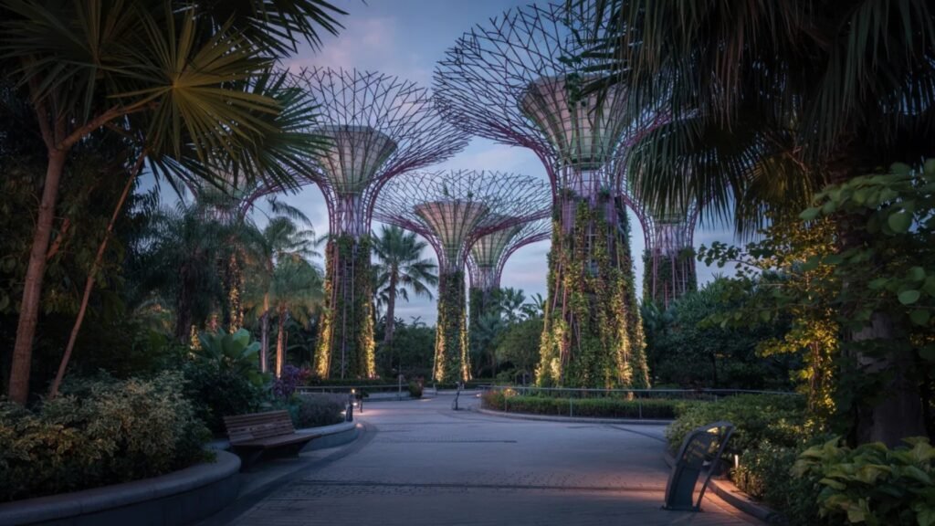 free places to walk in singapore at night